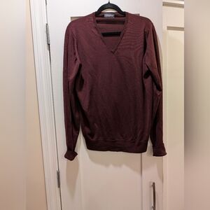 John Smedley V Neck Merino Sweater,XL